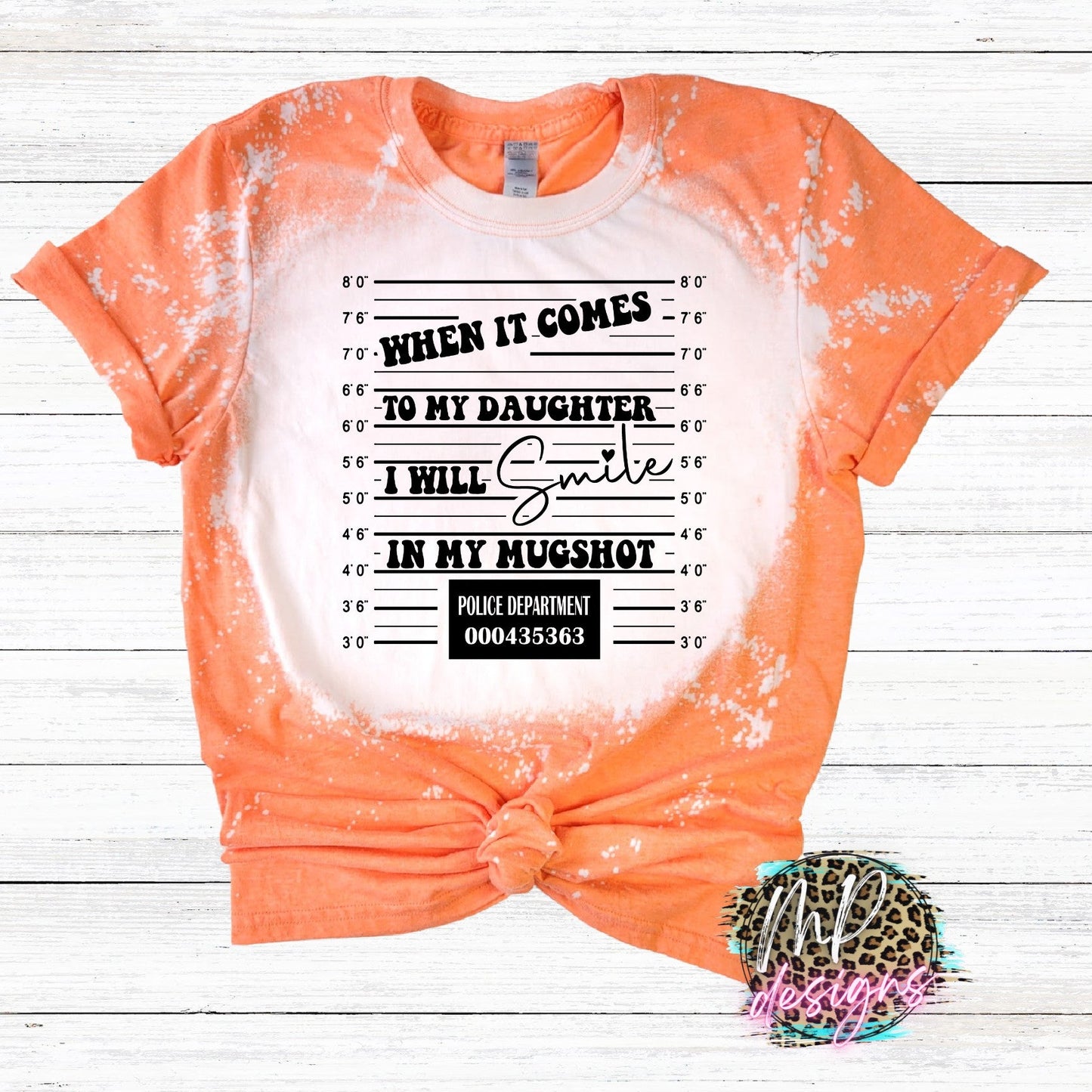 MUGSHOT BLEACHED T-SHIRT