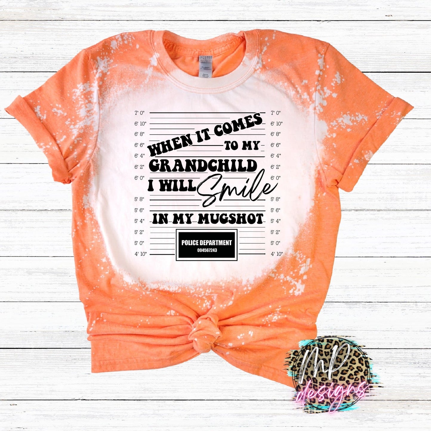 MUGSHOT BLEACHED T-SHIRT