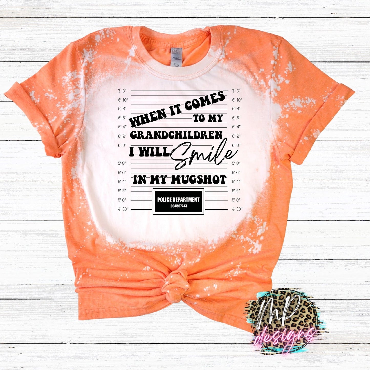MUGSHOT BLEACHED T-SHIRT