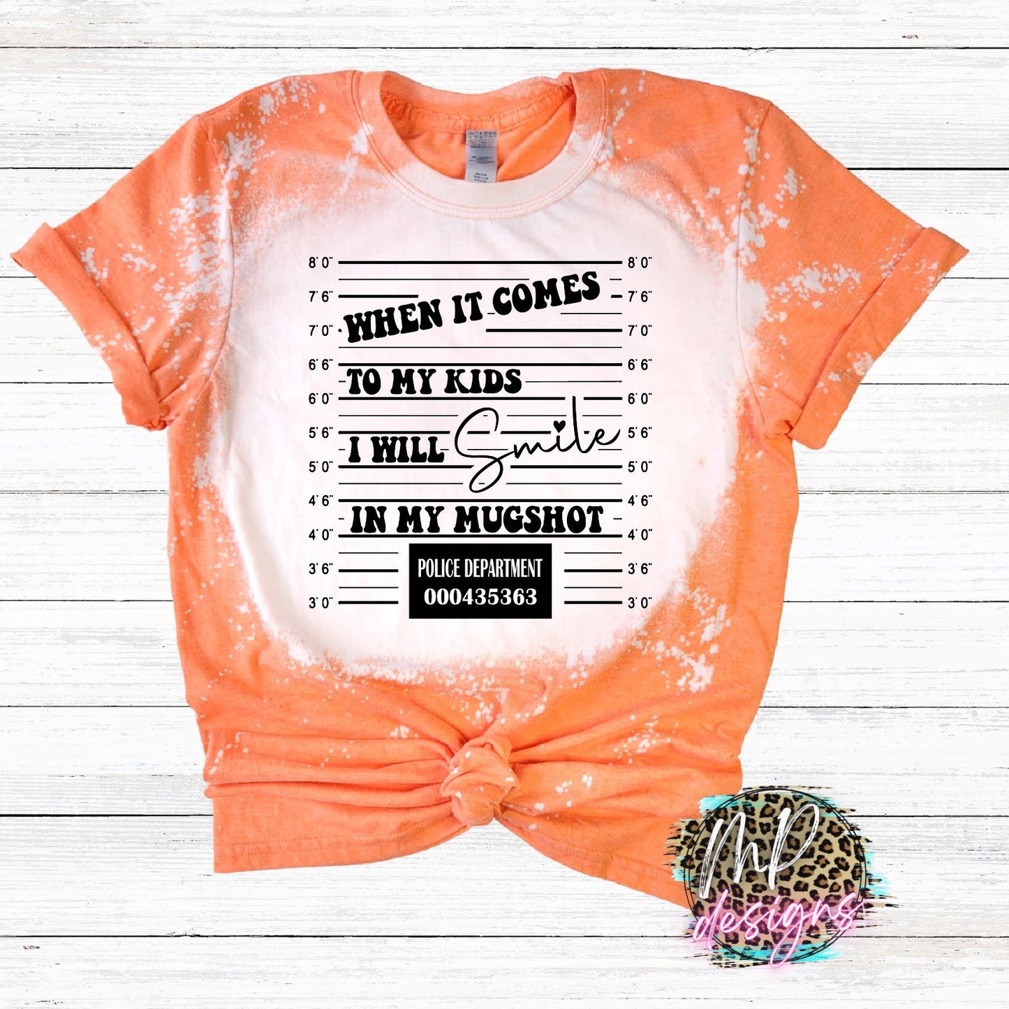 MUGSHOT BLEACHED T-SHIRT