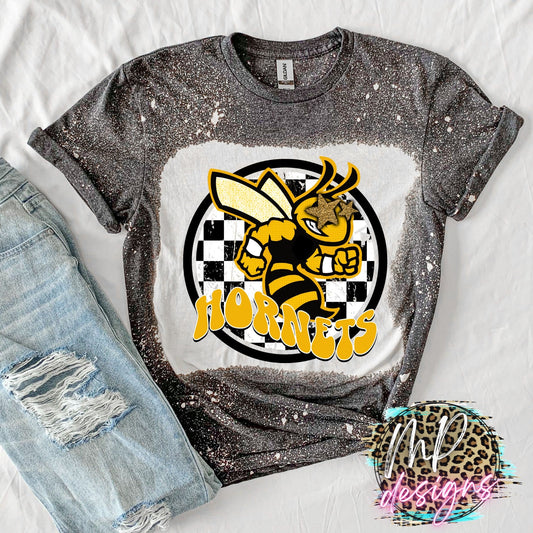 HORNETS PREPPY MASCOT GOLD T-SHIRT