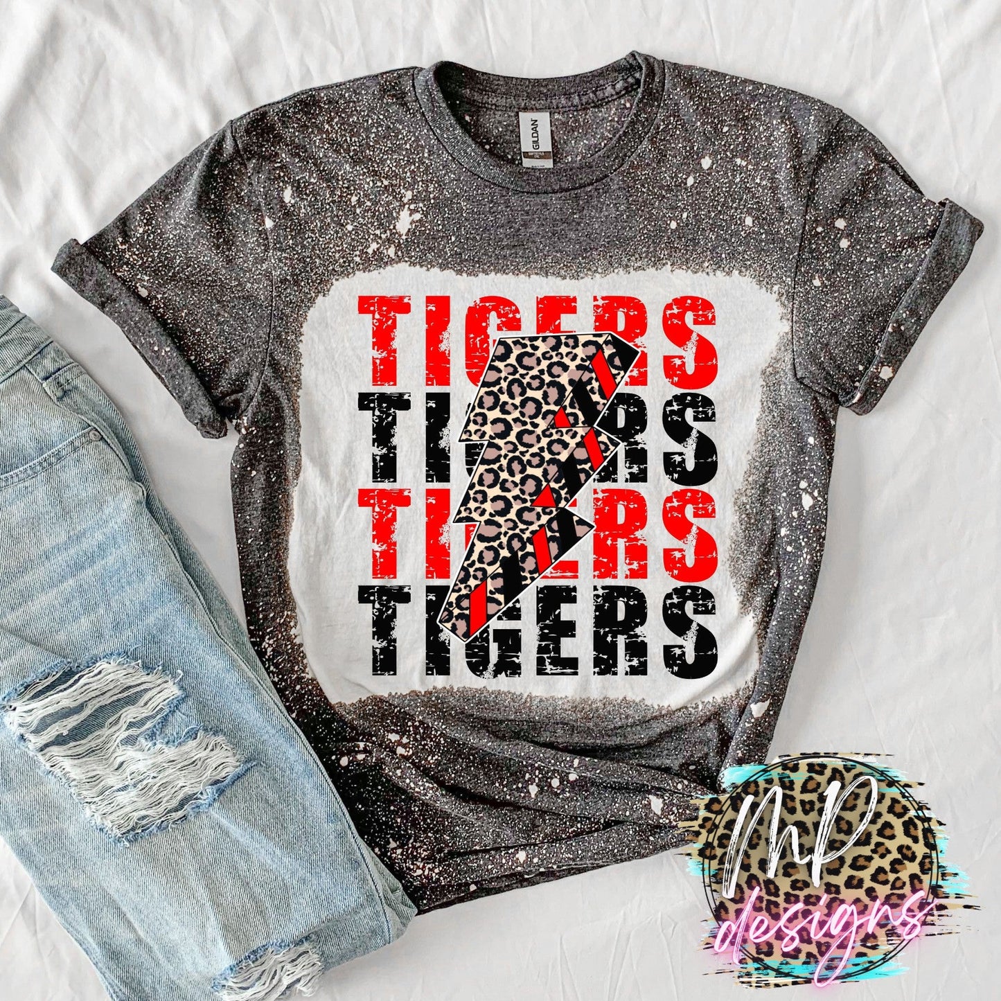 TIGERS BOLT RED T-SHIRT