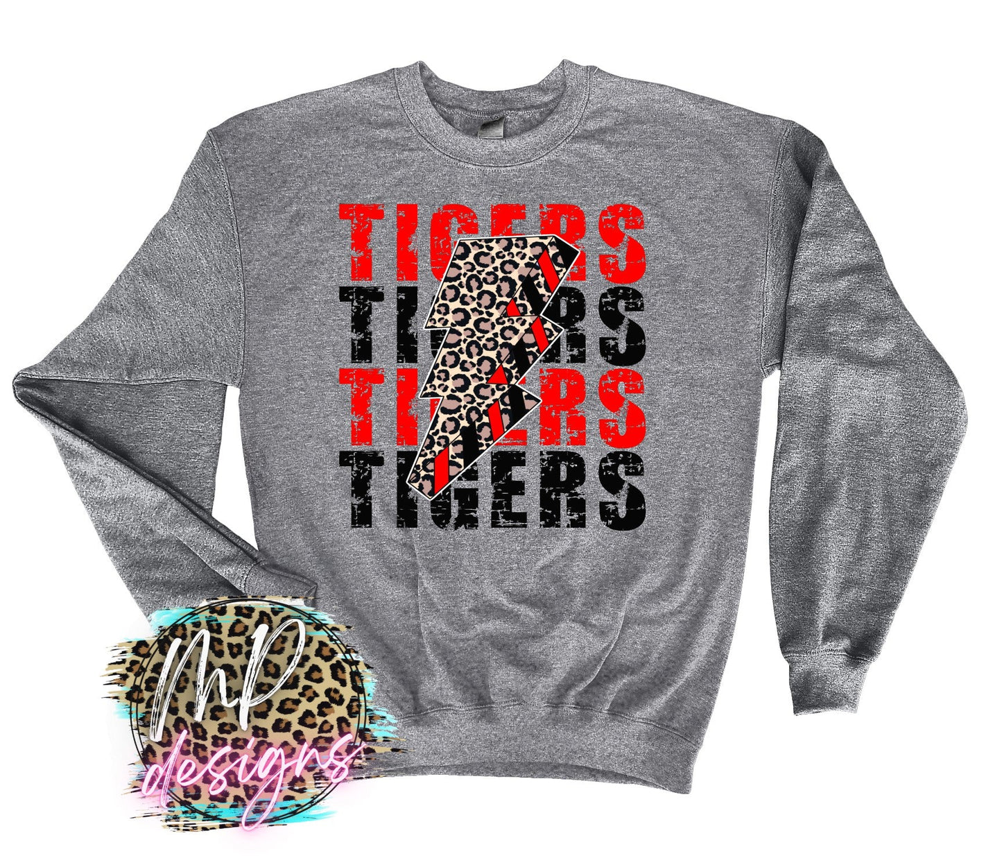 TIGERS BOLT RED LONG SLEEVE/SWEATSHIRT