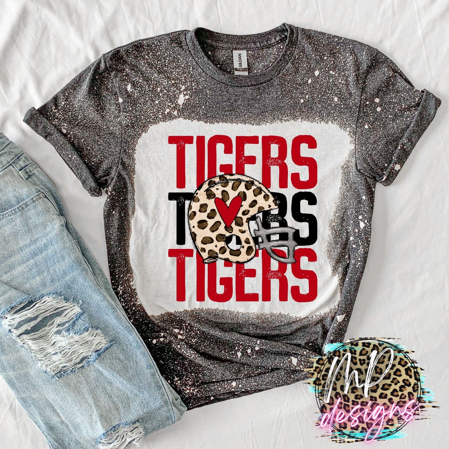 TIGERS CHEETAH HELMET T-SHIRT