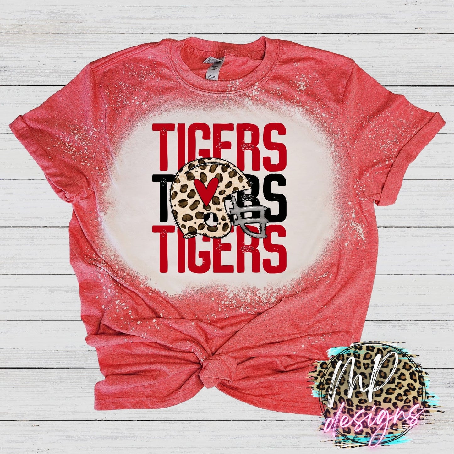 TIGERS CHEETAH HELMET T-SHIRT