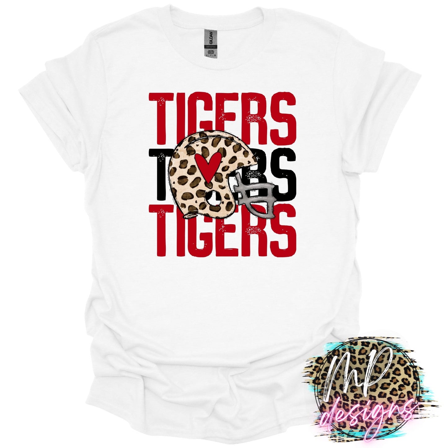TIGERS CHEETAH HELMET T-SHIRT