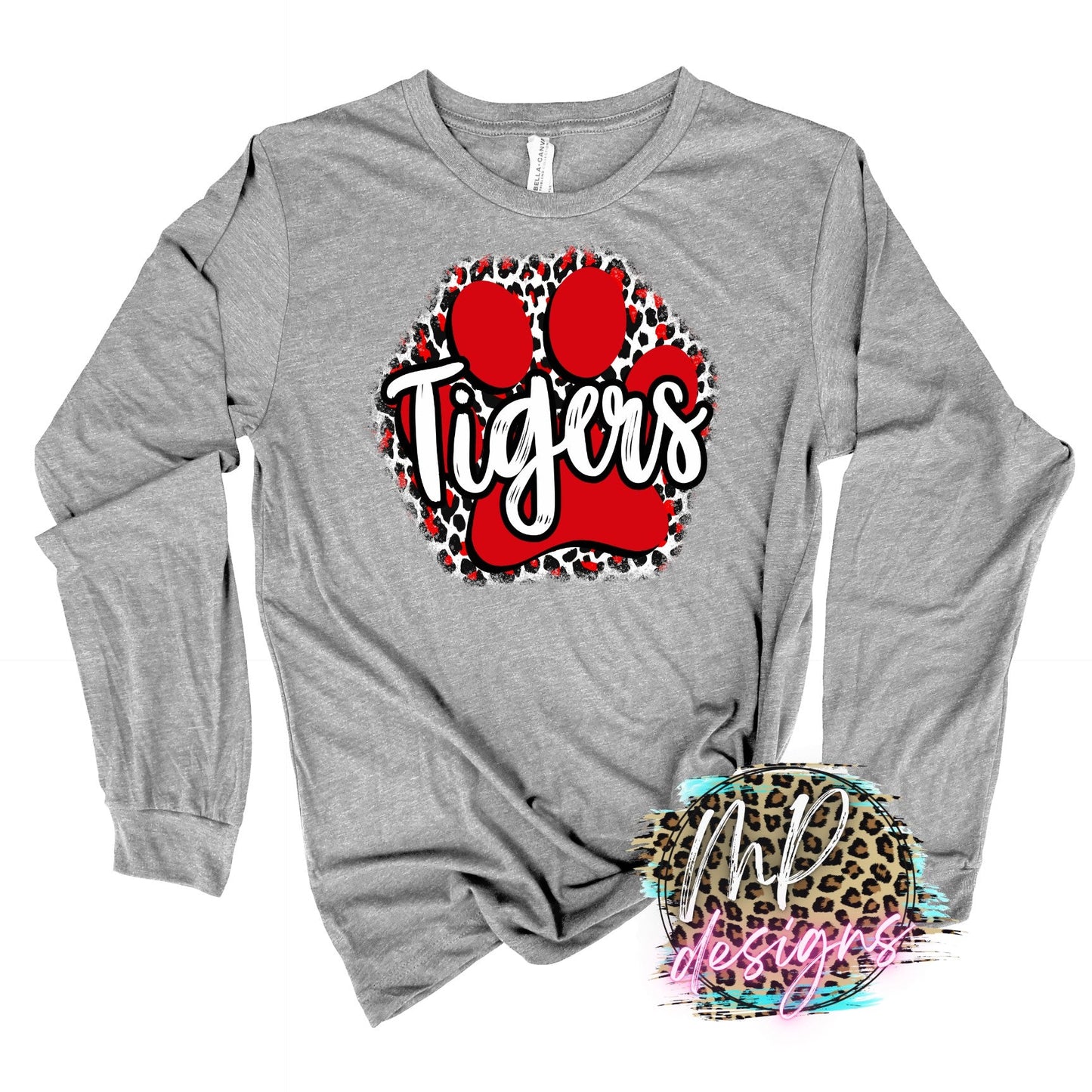TIGERS PAW RED LONG SLEEVE/SWEATSHIRT