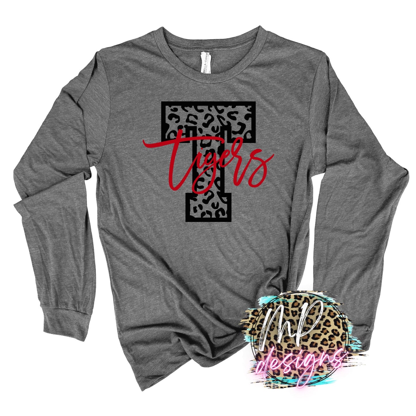 TIGERS T LEOPARD RED LONG SLEEVE/SWEATSHIRT