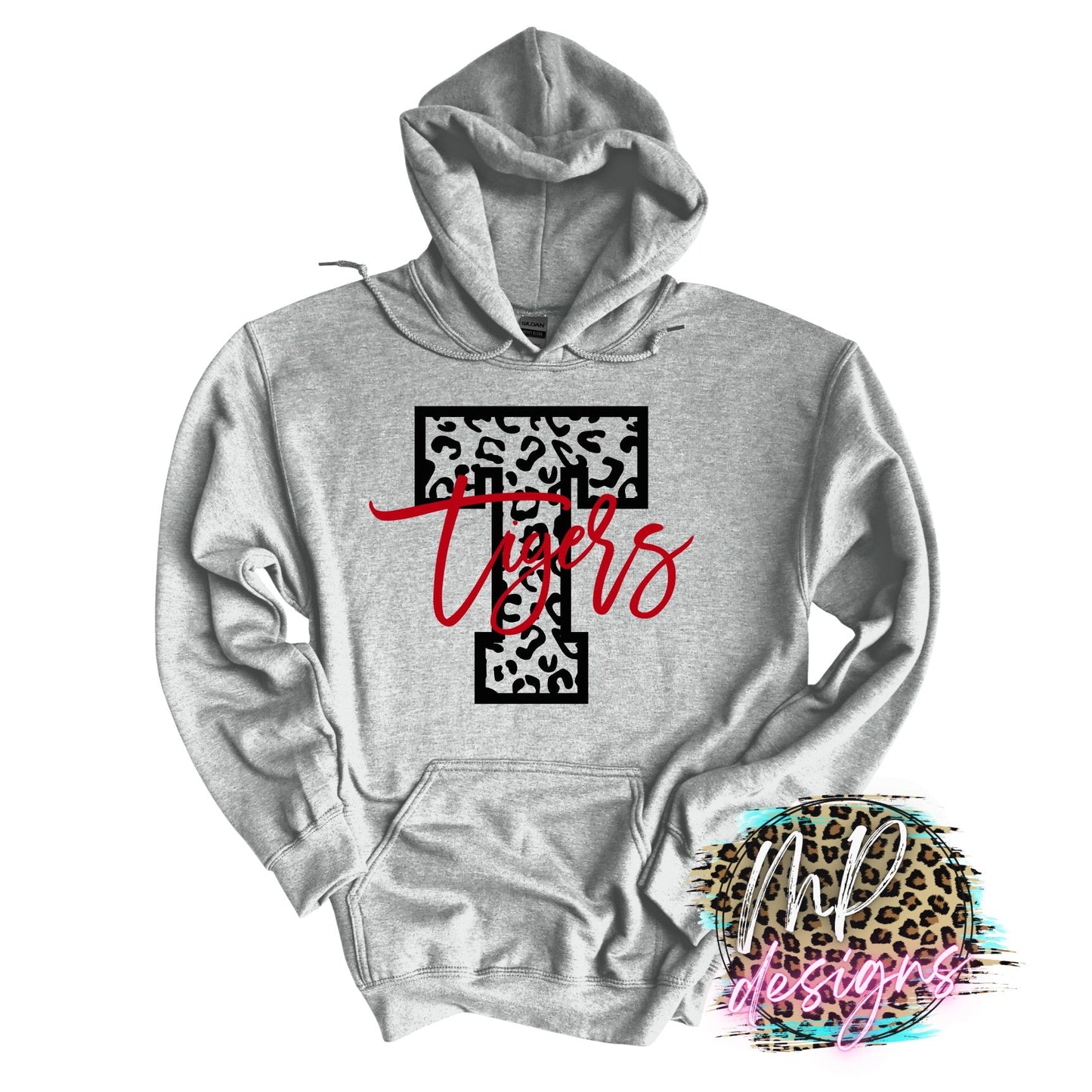 TIGERS T LEOPARD RED LONG SLEEVE/SWEATSHIRT