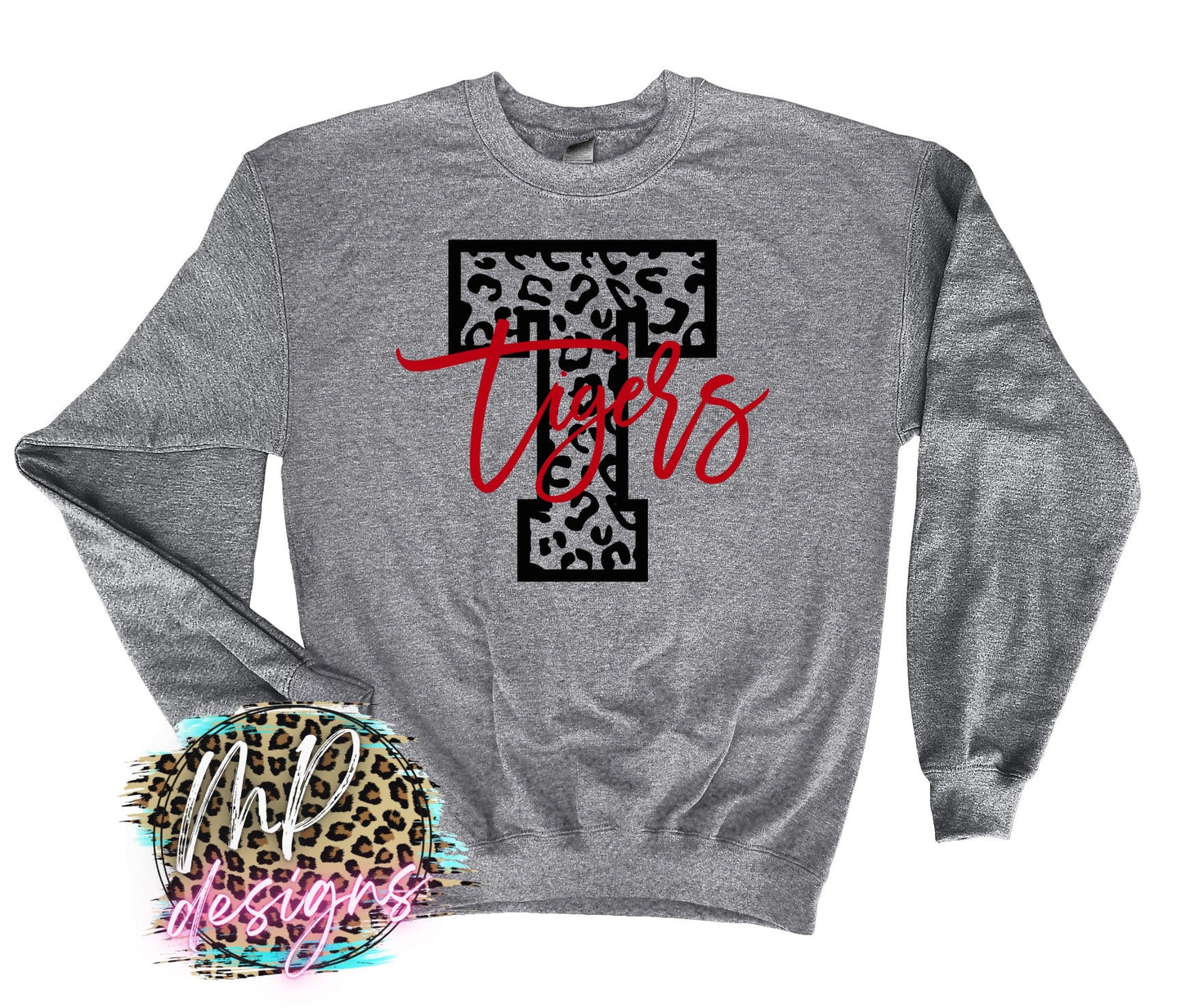 TIGERS T LEOPARD RED LONG SLEEVE/SWEATSHIRT