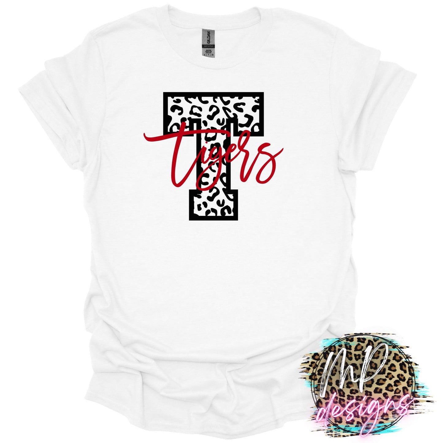 TIGERS T LEOPARD RED T-SHIRT