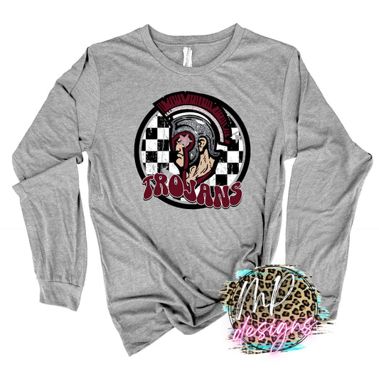 TROJANS PREPPY MASCOT LONG SLEEVE/SWEATSHIRT