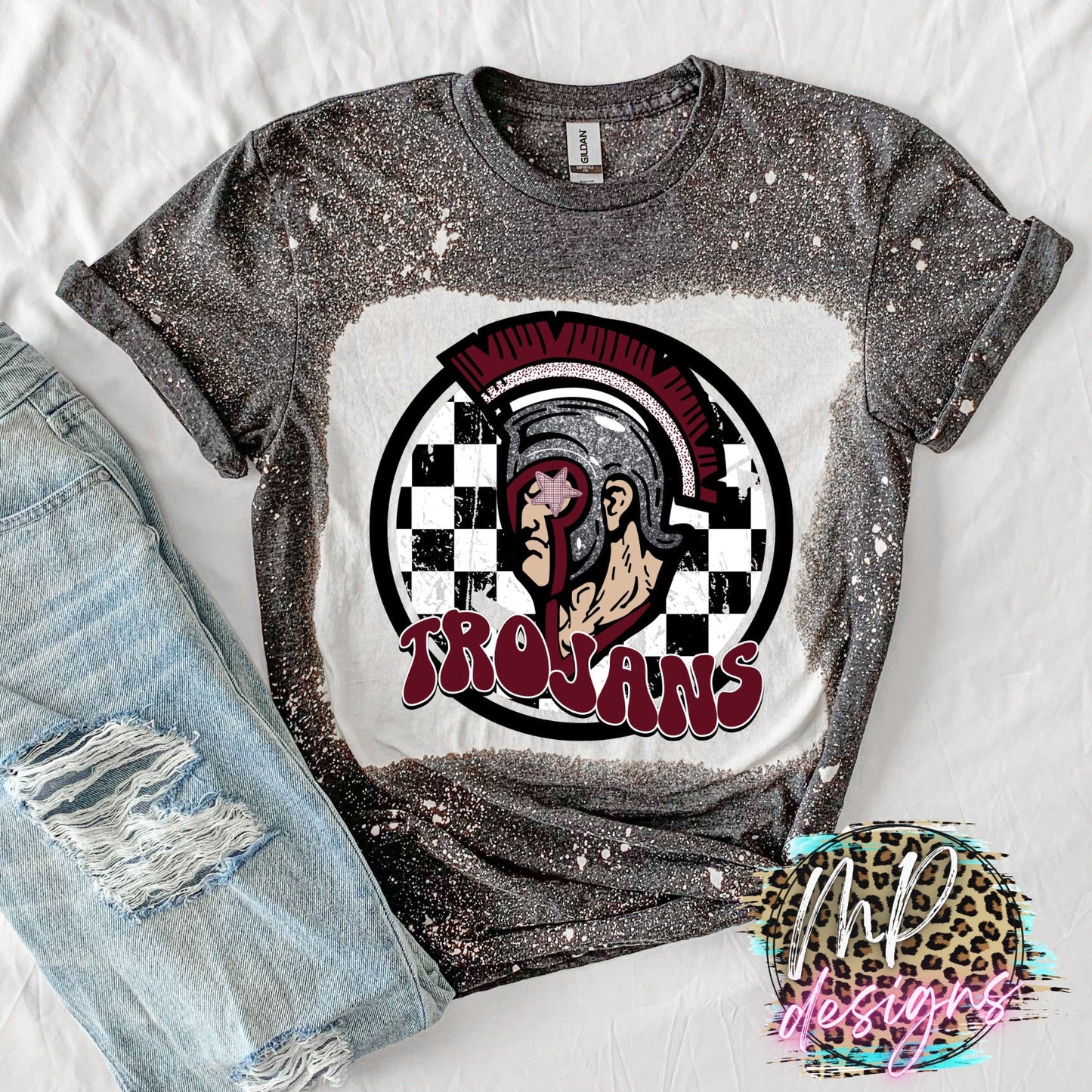 TROJANS PREPPY MASCOT T-SHIRT