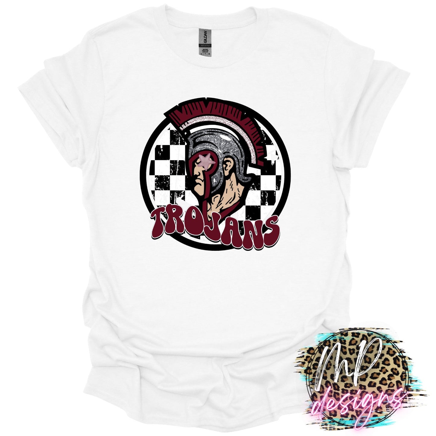 TROJANS PREPPY MASCOT T-SHIRT