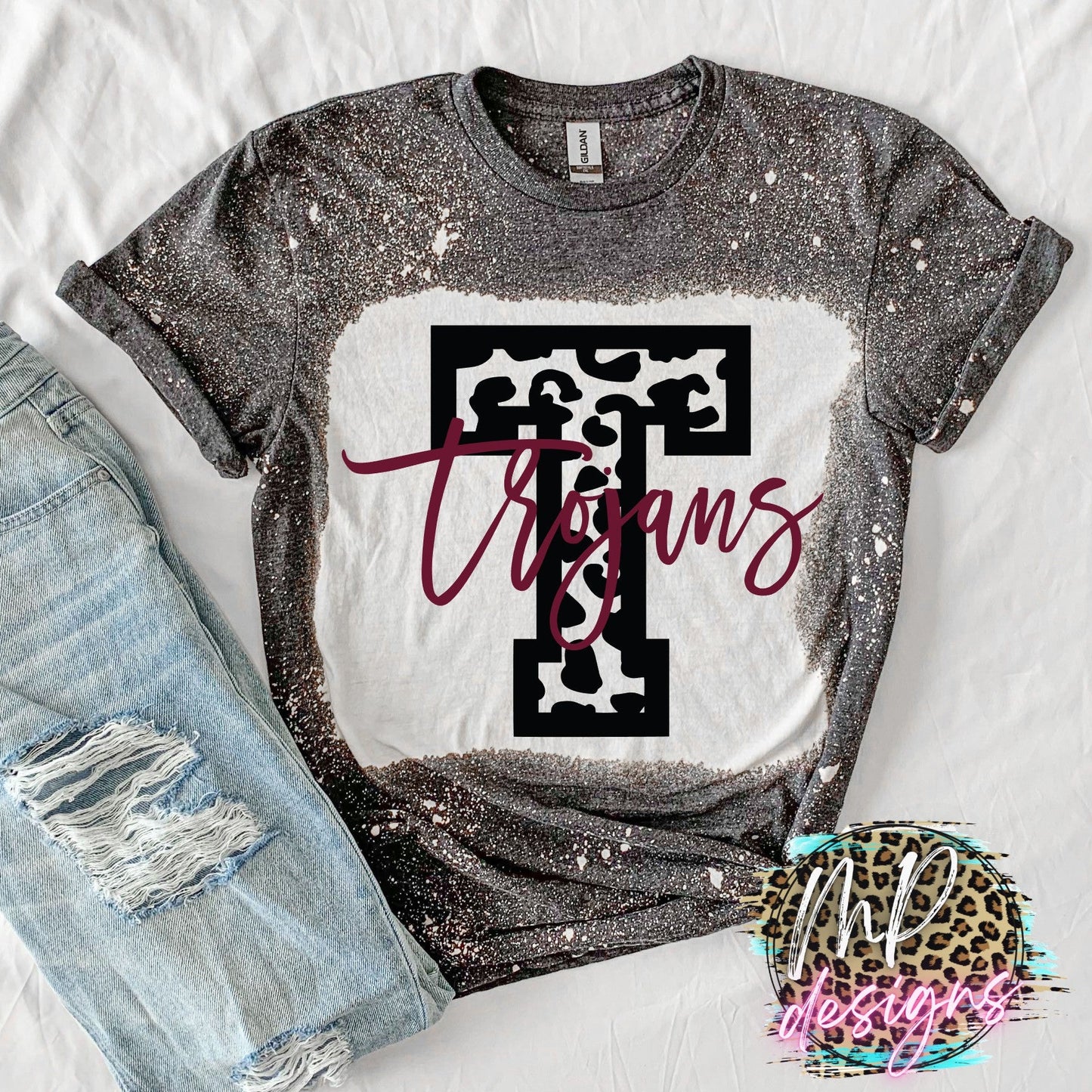 TROJANS T LEOPARD T-SHIRT