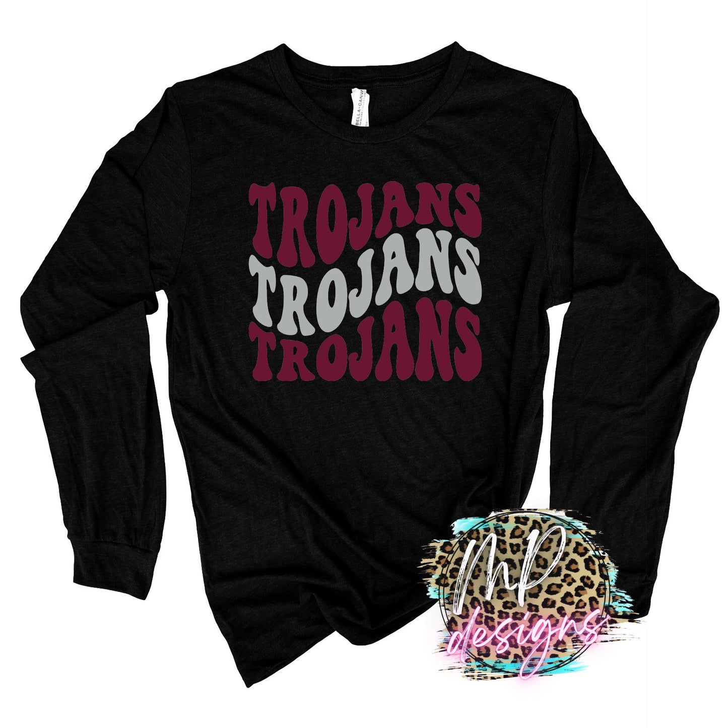TROJANS WAVY RETRO LONG SLEEVE/SWEATSHIRT