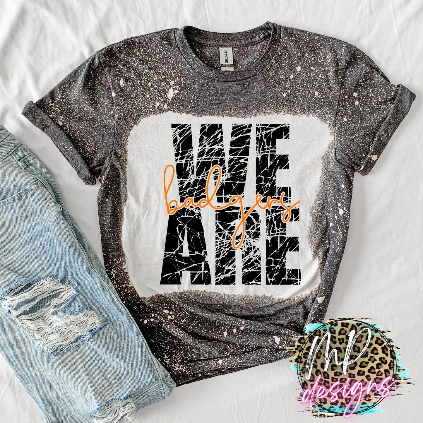 WE ARE BADGERS ORANGE T-SHIRT