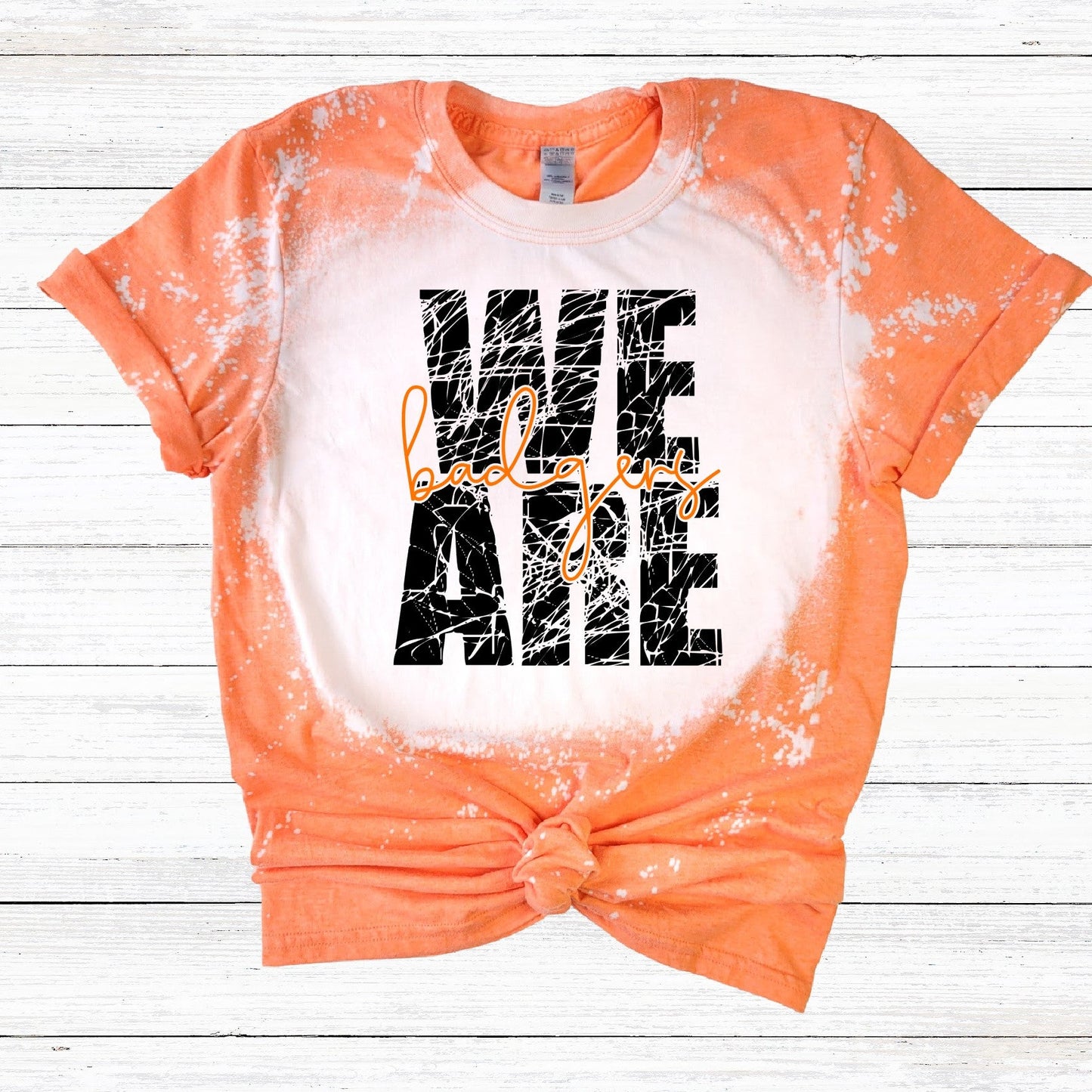 WE ARE BADGERS ORANGE T-SHIRT