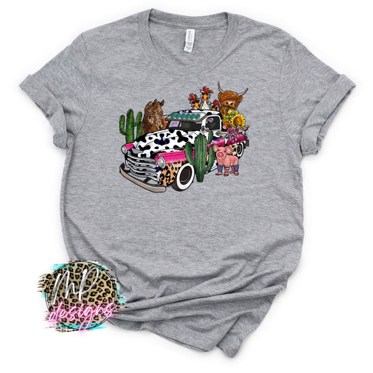 WESTERN TRUCK ANIMALS T-SHIRT EVENT ONLY