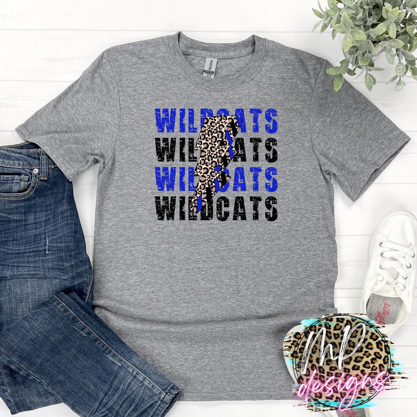 WILDCATS BOLT ROYAL T-SHIRT