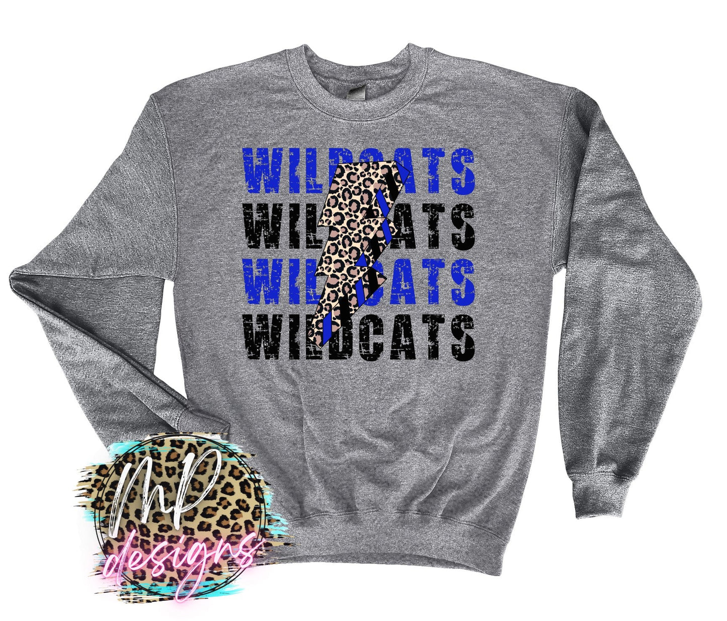 WILDCATS BOLT ROYAL LONG SLEEVE/SWEATSHIRT